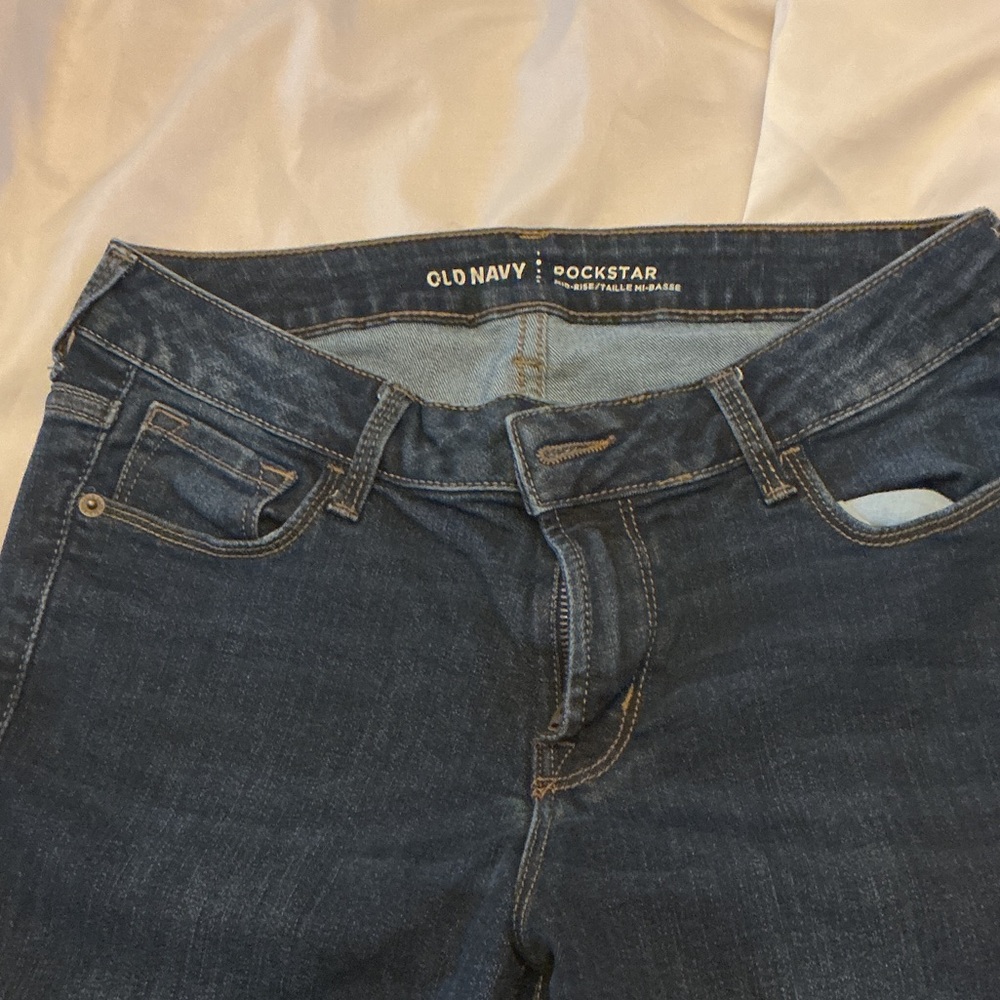 Old Navy Rockstar Jeans in Dark Blue